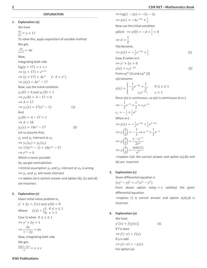 CSIR NET Mathematics PYQ Book - CSIR NET Mathematical Science Previous Year Questions Papers (Updated 2011 to Feb 2025) with Detailed Solutions (Part - 1 Pure Mathematics, Part - 2 Applied & Statistics Mathematics)