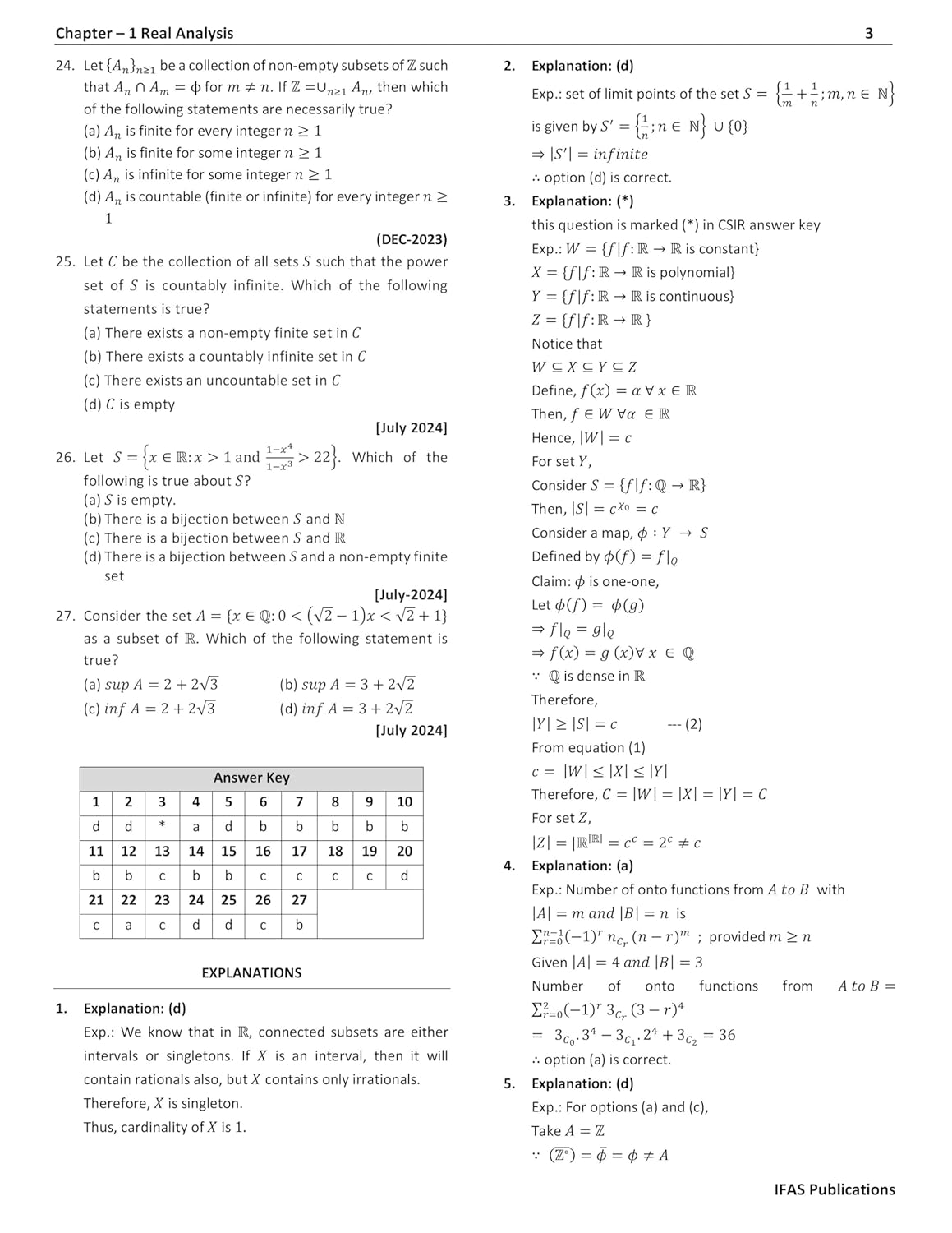 CSIR NET Mathematics PYQ Book - CSIR NET Mathematical Science Previous Year Questions Papers (Updated 2011 to Feb 2025) with Detailed Solutions (Part - 1 Pure Mathematics, Part - 2 Applied & Statistics Mathematics)