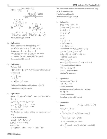 GATE Mathematics Practice Questions Book for 2026 - Topicwise Sorted Most Probable Questions with Detailed Solutions of GATE Mathematics Exam Book