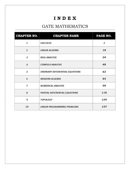 GATE Mathematics Practice Questions Book for 2026 - Topicwise Sorted Most Probable Questions with Detailed Solutions of GATE Mathematics Exam Book