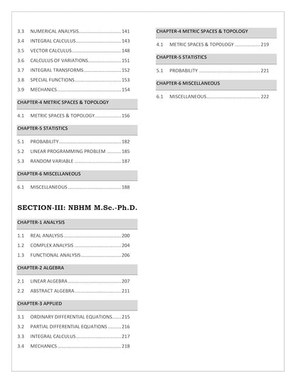 NBHM Mathematics Book 2011-2025 Previous Year Question with Solutions National Board of Higher Mathematics - Topic & Subtopic wise PYQ for MSc and PhD Exams