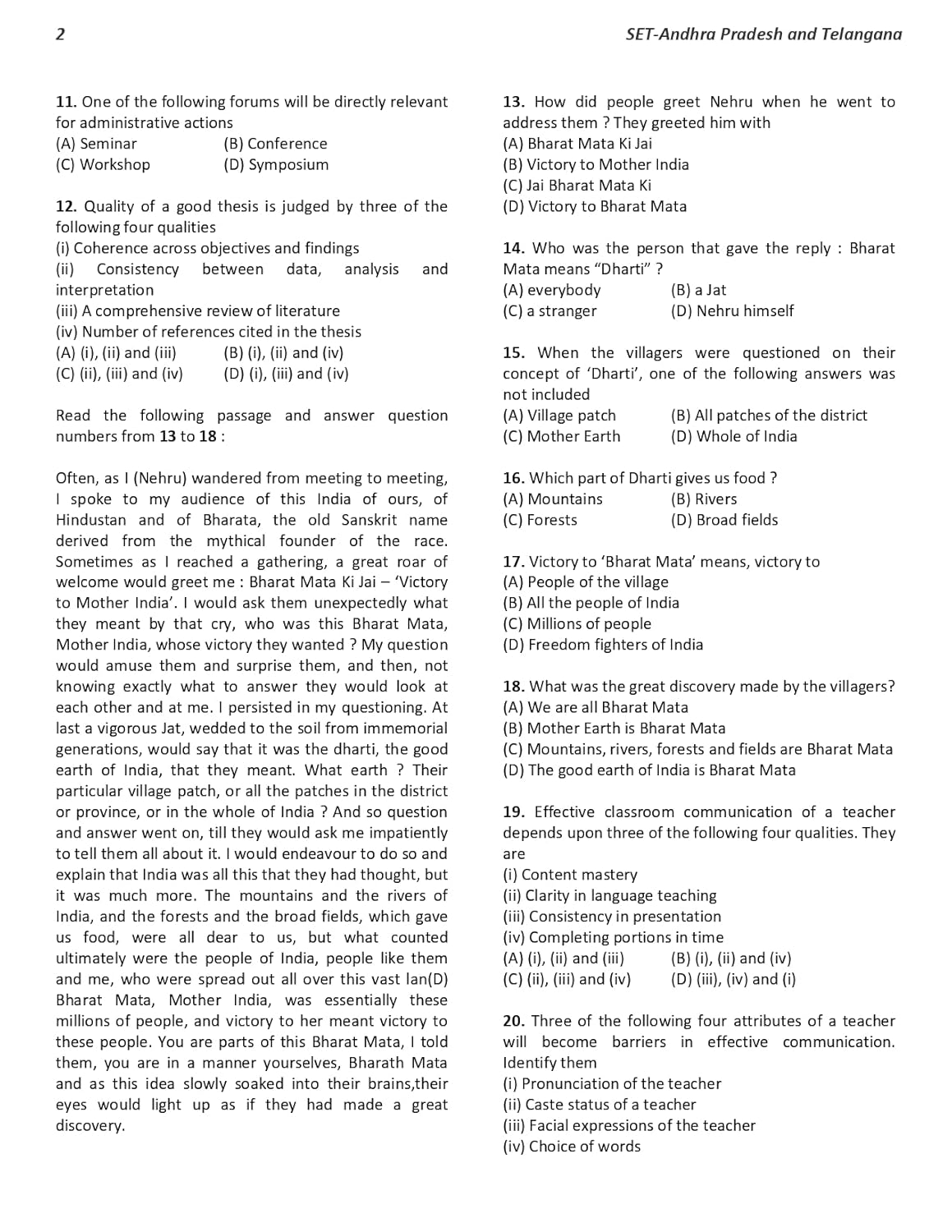 SET Paper 1 Teaching and Research Aptitude Book 2026 Previous Year Solved Papers Topic-wise Sorted with Detailed Solutions Practice Book with 1800+ Questions for All SET Exams (MH, WB, MP, GJ, AP, TN and Others)