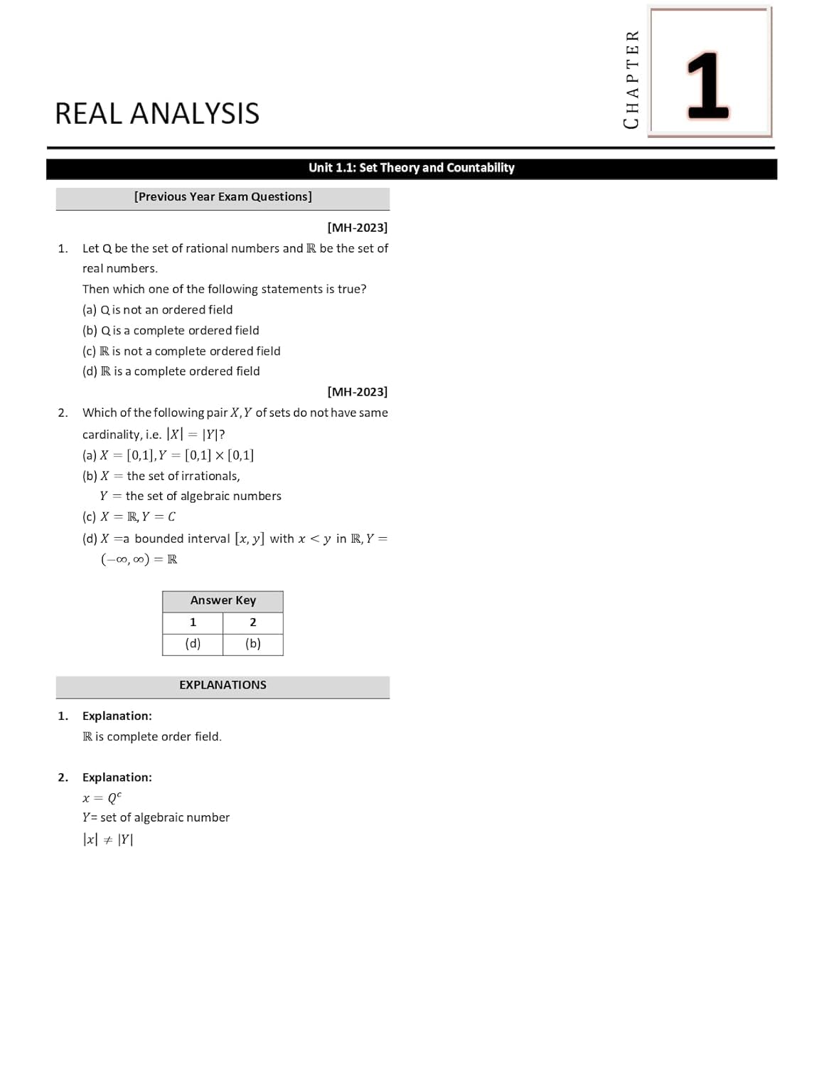 SET Mathematics PYQ Book 2026 Mathematical Science Previous Year Solved Papers with 5 Mock Test Paper Topic wise Sorted with Detailed Solutions Previous Year Practice Question Book for Maharashtra (MH) SET Mathematical Science Examinations