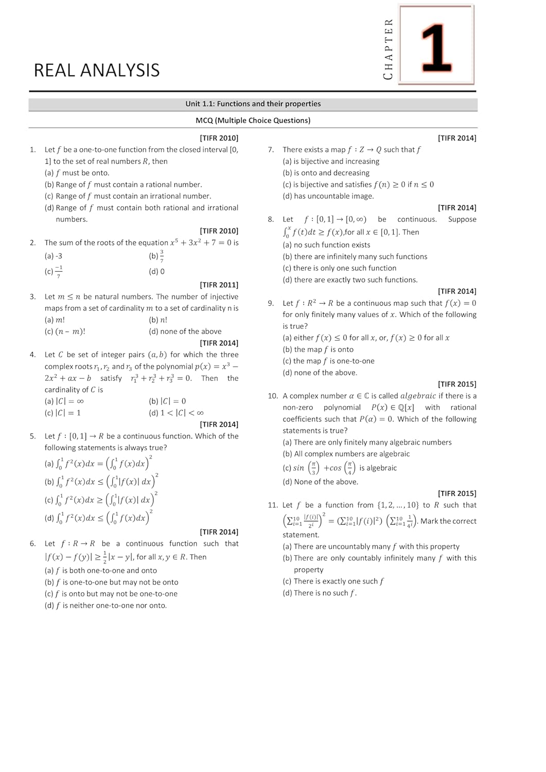 TIFR Mathematics Book (GS) 2010-2025 Previous Year Question with Solutions - Topic & Subtopic wise PYQ for IIT JAM, GAT B, CUET PG Exams - Useful book for TIFR Mathematics Exam