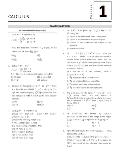 GATE Mathematics Practice Questions Book for 2026 - Topicwise Sorted Most Probable Questions with Detailed Solutions of GATE Mathematics Exam Book