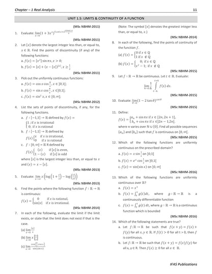NBHM Mathematics Book 2011-2025 Previous Year Question with Solutions National Board of Higher Mathematics - Topic & Subtopic wise PYQ for MSc and PhD Exams
