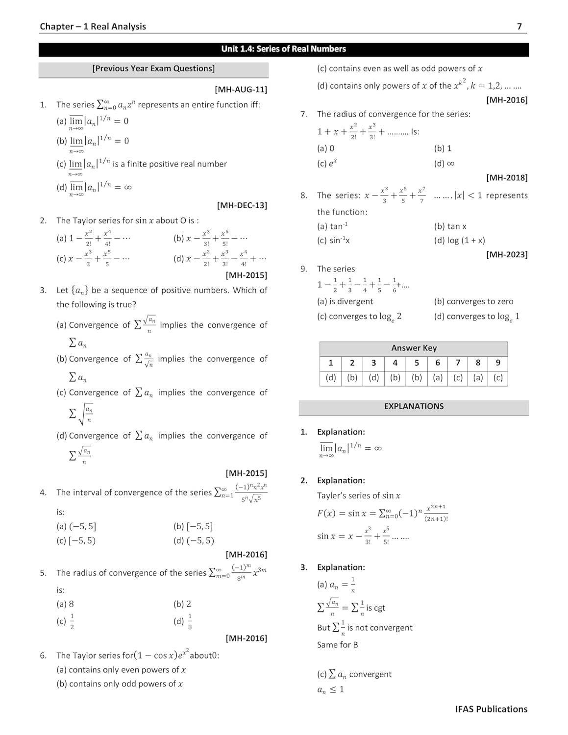SET Mathematics PYQ Book 2026 Mathematical Science Previous Year Solved Papers with 5 Mock Test Paper Topic wise Sorted with Detailed Solutions Previous Year Practice Question Book for Maharashtra (MH) SET Mathematical Science Examinations