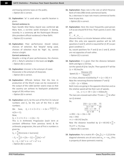 GATE Statistics PYQ Book 2026
