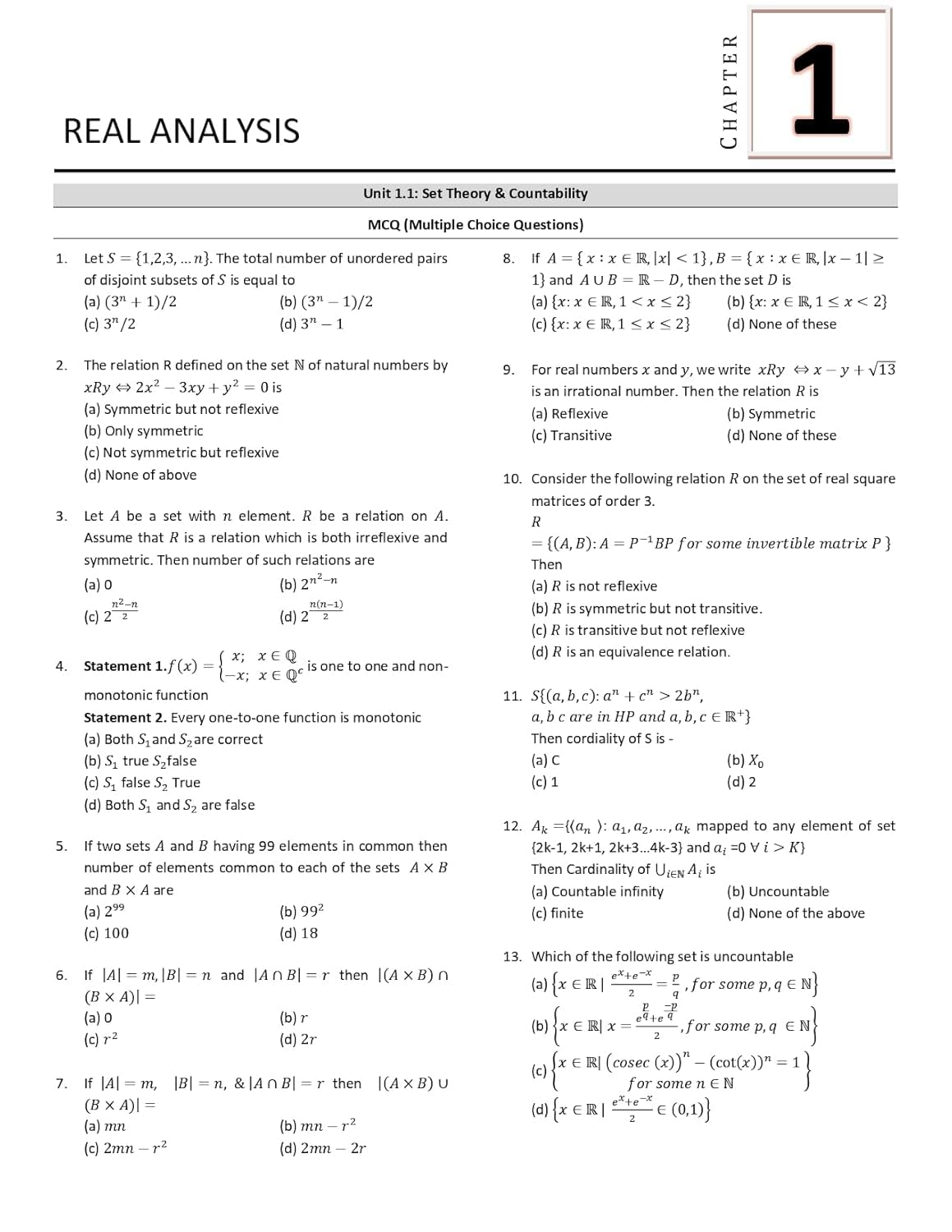 CSIR NET Mathematics Books - Mathematical Science Practice Questions (Part - B & C) Topic Wise Sorted Previous Year Practice Question Bank - Mathematics Book for CSIR UGC NET, GATE, SET, TIFR & MSc Entrance Exams - PYQs, MCQs & MSQs with Detailed Answers