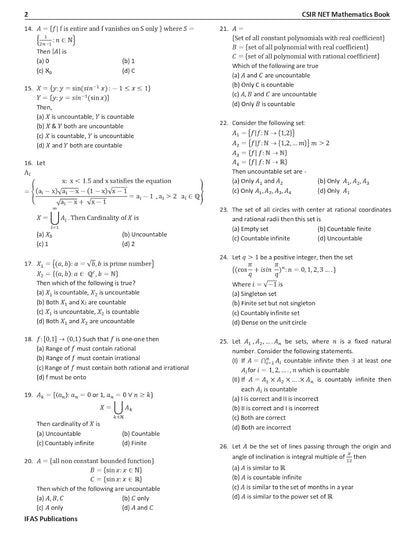 CSIR NET Mathematics Books - Mathematical Science Practice Questions (Part - B & C) Topic Wise Sorted Previous Year Practice Question Bank - Mathematics Book for CSIR UGC NET, GATE, SET, TIFR & MSc Entrance Exams - PYQs, MCQs & MSQs with Detailed Answers