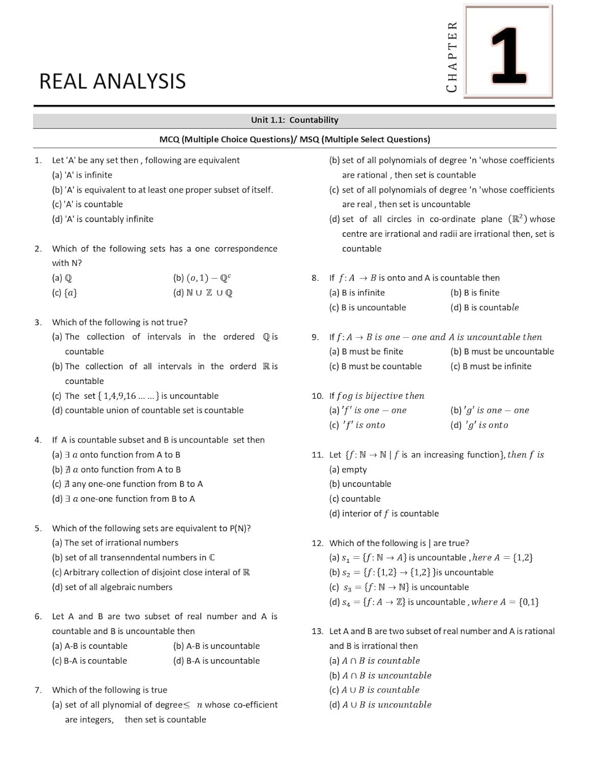 CSIR NET Mathematics Books - Mathematical Science Practice Questions (Part - B & C) Topic Wise Sorted Previous Year Practice Question Bank - Mathematics Book for CSIR UGC NET, GATE, SET, TIFR & MSc Entrance Exams - PYQs, MCQs & MSQs with Detailed Answers