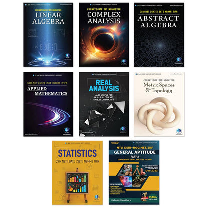 CSIR NET Mathematics Books - Mathematical Science Complete Study Materials with Theory & Practice Notes  (8 Books ) Concept Books for NTA CSIR UGC NET/JRF, GATE, SET & TIFR Mathematics Examinations