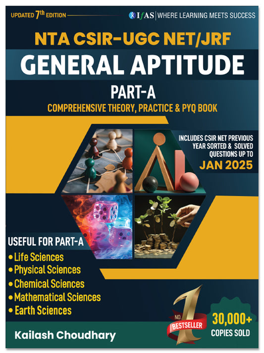 CSIR NET General Aptitude Book 2025 Previous Years Questions Paper with Detailed Solutions Comprehensive Theory & Practice Questions